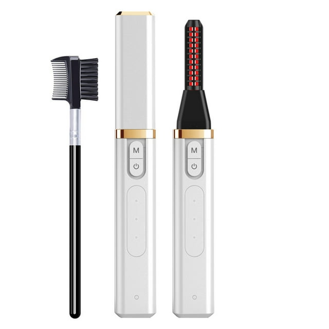 Electric Heated Eyelash Curler USB Rechargeable Eyelashes Curler with 3 Temperature modes Lash Curling Long Lasting
