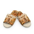 thumbnail image 2 of COEQINE Highland Cow Sunflower Maple Leaf House Slippers for Women, Comfy Fuzzy Sandals Fluffy Fall Home Shoes Washable Indoor House Slides Soft Slippers Open Toe Cute Footwear for Ladies, 40-41, 2 of 7