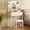 White-23.6", variant on Tomnk White Vanity Desk with LED Mirror, Charging Station, Stool & Storage Drawers