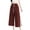 Coffee, variant on Ombre Pants Loose for Women Elastic Waist Faux Cotton Linen Pants for Beach and Daily Wear