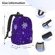 thumbnail image 5 of Disketp Dark Purple Snowflakes Mochila Escolar de 15 Pulgadas, Mochila Ligera para Estudiantes, Viajes y Trabajo, Cómoda y Resistente para el Uso Diario, 5 of 6