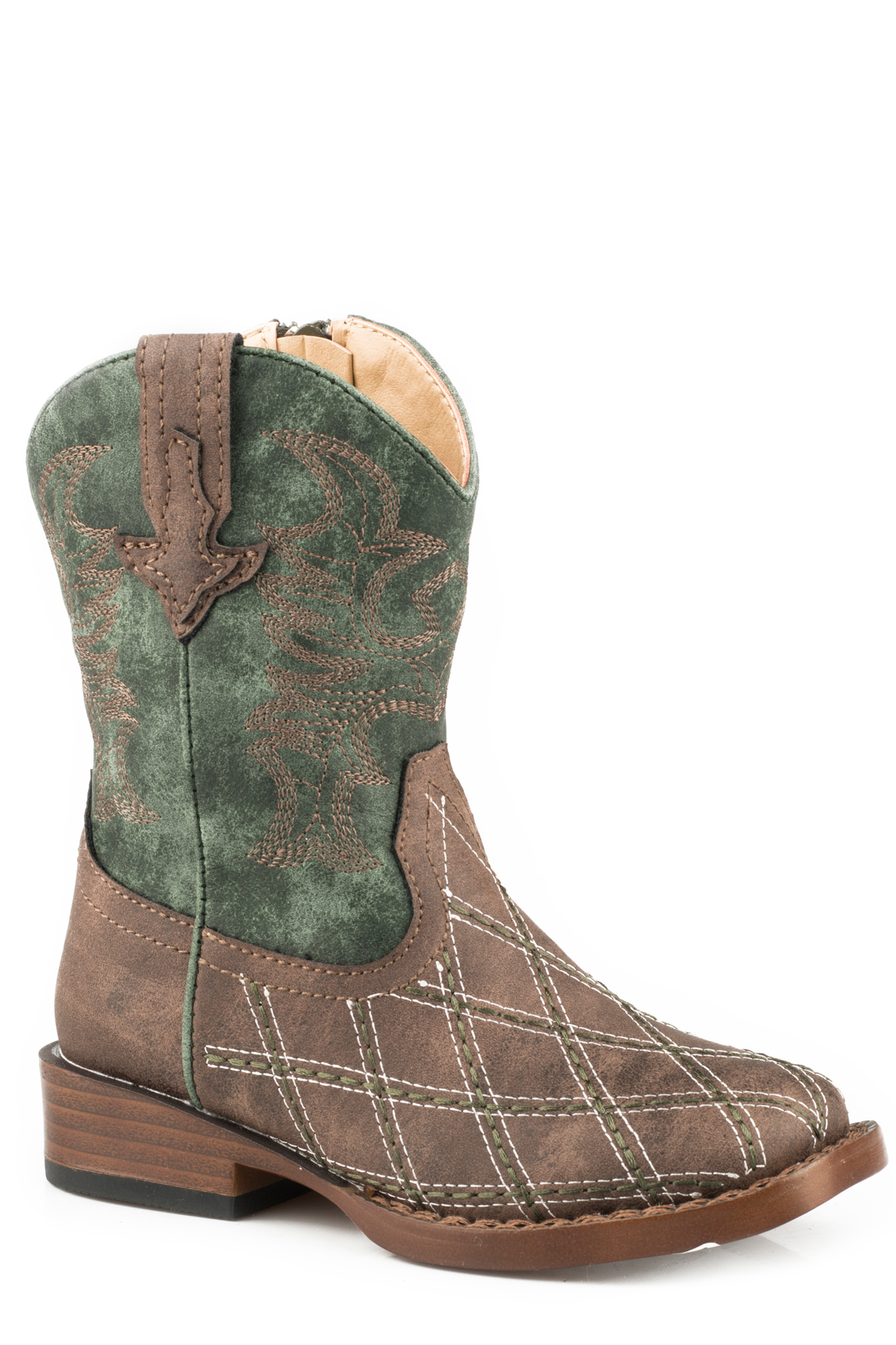 checkered cowboy boots