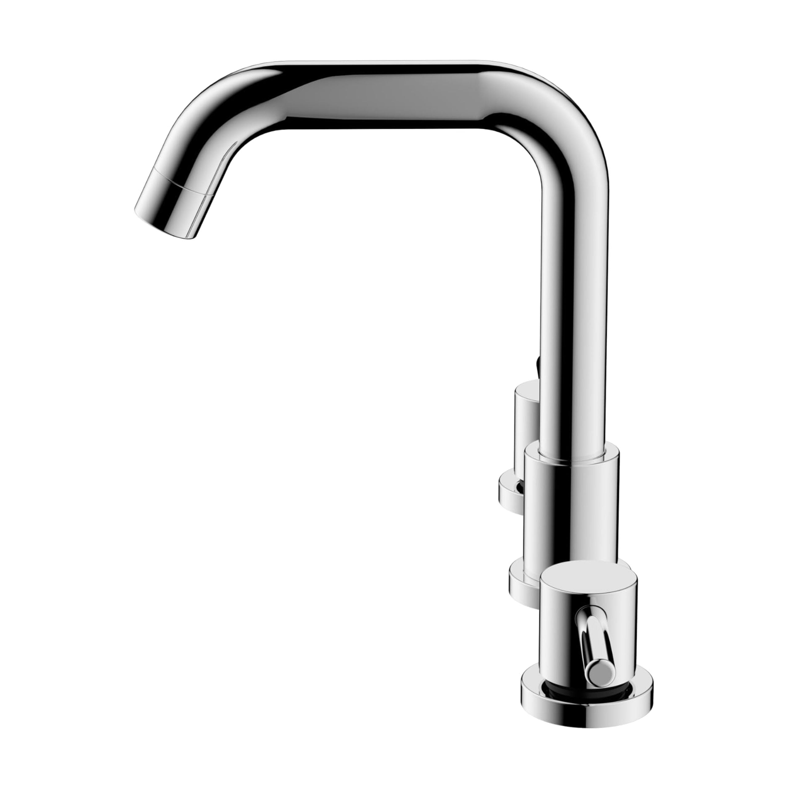8 inch Widespread Bathroom Faucet, Bathroom Sink Faucet with Pop-up Drain and Supply Lines, Two Handles, 360 Degree Swivel Sink Faucet for Bathroom Sink Vanity RV Farmhouse Sink
