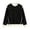 Black, variant on Young Men Tops Long Sleeve Crew Neck Pullover T Shirt Loose Casual Versatile Basic Layering Top