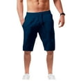 thumbnail image 2 of Men‘s Summer Casual And Fashionable Solid Cotton And Linen Shorts, 2 of 3