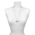 thumbnail image 3 of Delight Jewelry Silvertone Large Script Letter - Y - 3/4'' Disc - Hot Pink Heart Nurse Strong Zoe Necklace, 3 of 4