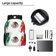 thumbnail image 5 of Mexican Flag Backpack Travel Bag For Men Women Lightweight Back Pack With Laptop Compartmen, 5 of 7