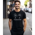 thumbnail image 3 of I've Got Your Back Shirt for Men Funny Stick Figure Graphic Tee for Adults Black Shirt Adult X-Large, 3 of 5