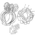 thumbnail image 4 of Metal Fastenings for Glass Can 10Pcs Silver with Stainless Steel Design, 4 of 4