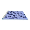thumbnail image 2 of Ahgly Company Machine Washable Indoor Rectangle Abstract Blue Modern Area Rugs, 2' x 3', 2 of 4
