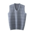 thumbnail image 1 of Gilet Sans Manches à Col en V pour Hommes Automne Hiver Mode Décontractée Chaud Confortable Superposition, 1 of 3