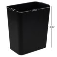 thumbnail image 2 of Julyeen 4.5 Gallon 3 Pack Rectangular Plastic Wastebasket, Small Garbage Bin, Slim Trash Can for Kitchen, Bathroom, Office, Black, 2 of 6