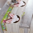 thumbnail image 4 of Easter Bunny Butt Table Runner Country Decor Tableclothss for Dining Table Washable Table Cover Decoration, 4 of 6