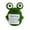 B, variant on Positive Crocheted Frog with Encouraging Card Emotional Support Handmade Funny Knitting Rabbit Pig Owl Toy Doll Kids Adults Gift
