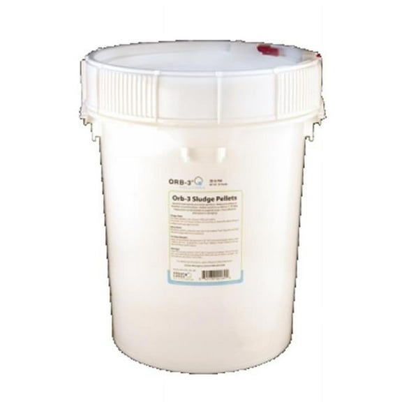 Orb-3 H749-000-25B 25 lbs Sludge Pellets Pail Bulk for Ponds