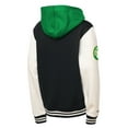 thumbnail image 3 of Youth Mitchell & Ness Black Boston Celtics Hardwood Classics Courtside Fleece Full-Snap Hoodie Jacket, 3 of 3