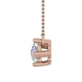 thumbnail image 2 of 1 Carat Diamond 3-Stones Pendant Necklace in 14K Rose Gold, 2 of 4