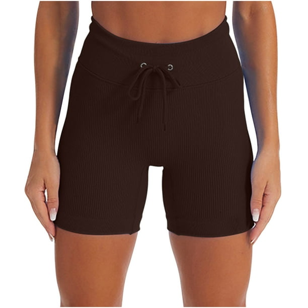 Biker's Shorts for Women Workout Joggers Yoga Leggings Short High Waisted  Knitwear Athletic Cycling Bottom Shorts
