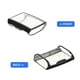 thumbnail image 2 of Estuche protector de pantalla completa chapado, delicado estuche para reloj compatible con Fitbit Charge 3/4 (negro), 2 of 7