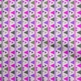 thumbnail image 1 of oneOone Georgette Viscose Purple Fabric Geometric Sewing Material Print Fabric By The Yard 42 Inch Wide, 1 of 4