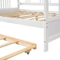 thumbnail image 4 of Newboti Furniture Full Size Daybed Wood Bed with Twin Size Trundle,White NO.49545, 4 of 11
