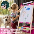 thumbnail image 4 of Joyooss Wooden Double-Sided Kids Easel with Paper Roll, 4 of 8