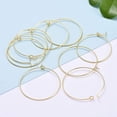 thumbnail image 5 of 50 Pieces 30x0.8mm Brass Golden Plated Nickel Wine Glass Charm Rings Hoop Earrings for Jewelry Making DIY Findings Wine Glass Charm Decoration Party Favor Décor, 5 of 5