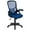 Blue, variant on Flash Furniture High Back Red Mesh Ergonomic Swivel Office Chair with Black Frame and Flip-up Arms