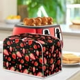 thumbnail image 3 of Yuyamidu Strawberry Toaster Cover 2-Slice Wide Slot Bread Maker Dust Cover Spill Proof Small Appliance Cover Home Kitchen Decorative Cover Microwave Dustproof Cover, 3 of 7