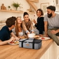 thumbnail image 6 of Norcho Insulated Single Decker Casserole Carrier, Hot/Cold Food, Lasagna Holder for Potluck/Picnic, Fits 9"x13" Dish, Green, 6 of 8