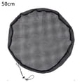 thumbnail image 1 of Lttoisl Adjustable Fine Mesh Rain Barrel Cover with Drawstring, Black Polyester Netting Protector for Outdoor Garden Eaves, Prevents Leaves, Debris & Bugs from Contaminating Harvested Rainwater, 1 of 8