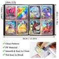 thumbnail image 2 of Trading Card Album, 4-Pocket with 30-Pages 240-Trading Cards Capacity, Present for Children, Folder for TGC,MTG, Baseball Cards, Yugioh -A1, 2 of 5