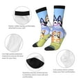 thumbnail image 3 of Silaia Bluey Print Adult Socks, Athletic Socks, Mens and Womens Crew Cushion Socks,Work Athletic Running Socks,Casual Breathable Socks, 3 of 6