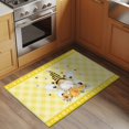 thumbnail image 2 of Cute Bees Entryway Rug 2'x3'&nbsp; Non Slip Front Door Mats, Spring Daisy Flowers Gnomes Honey Yellow Plaid Entrance Rugs Indoor Outdoor Carpet, Washable Floor Mats Small Area Rug for Bedroom Kitchen, 2 of 8