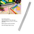 thumbnail image 3 of 100PCS Single Wire Spiral Binding Coils Single Coil 16mm Diameter 140 Sheets Capacity, 4:1 Pitch A4 Paper Spines for Office Files and Engineering Documents, 3 of 7