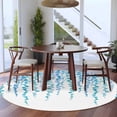 thumbnail image 3 of Round Rug 7Ft Washable Non-Slip, Blue Polka Dots Circle Area Rugs for Living Room Bedroom, Watercolor Abstract Art Retro Indoor Floor Mats Carpet Runner for Home Decor Aesthetic, 3 of 8