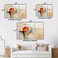 thumbnail image 4 of Designart Abstract Suprematism Oversized framed wall art decor, Abstract Suprematism framed wall Art, Brown Suprematism Geometric Euphony I , Orange Modern Gold framed wall art, Gold Frame, 4 of 5