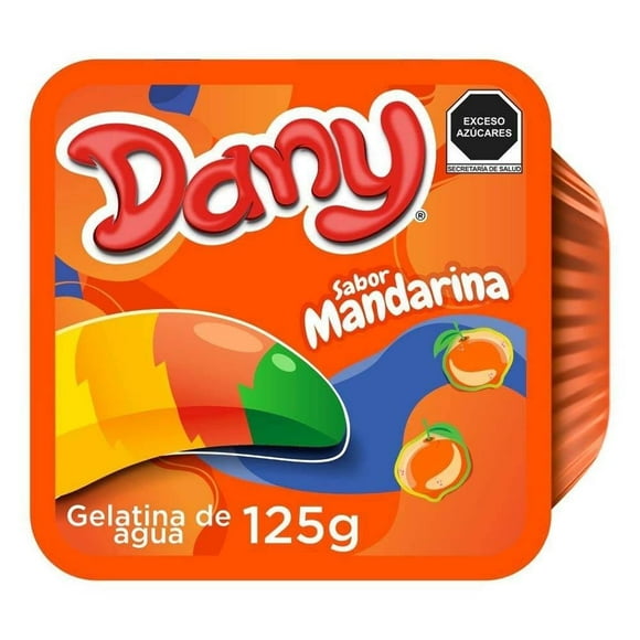 Gelatina de agua Dany   sabor mandarina 125 g