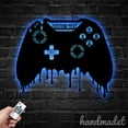 thumbnail image 2 of Handmadetneonsign Personalized Dripping Game Controller Metal Art Led Light, Game Controller Metal, 2 of 5