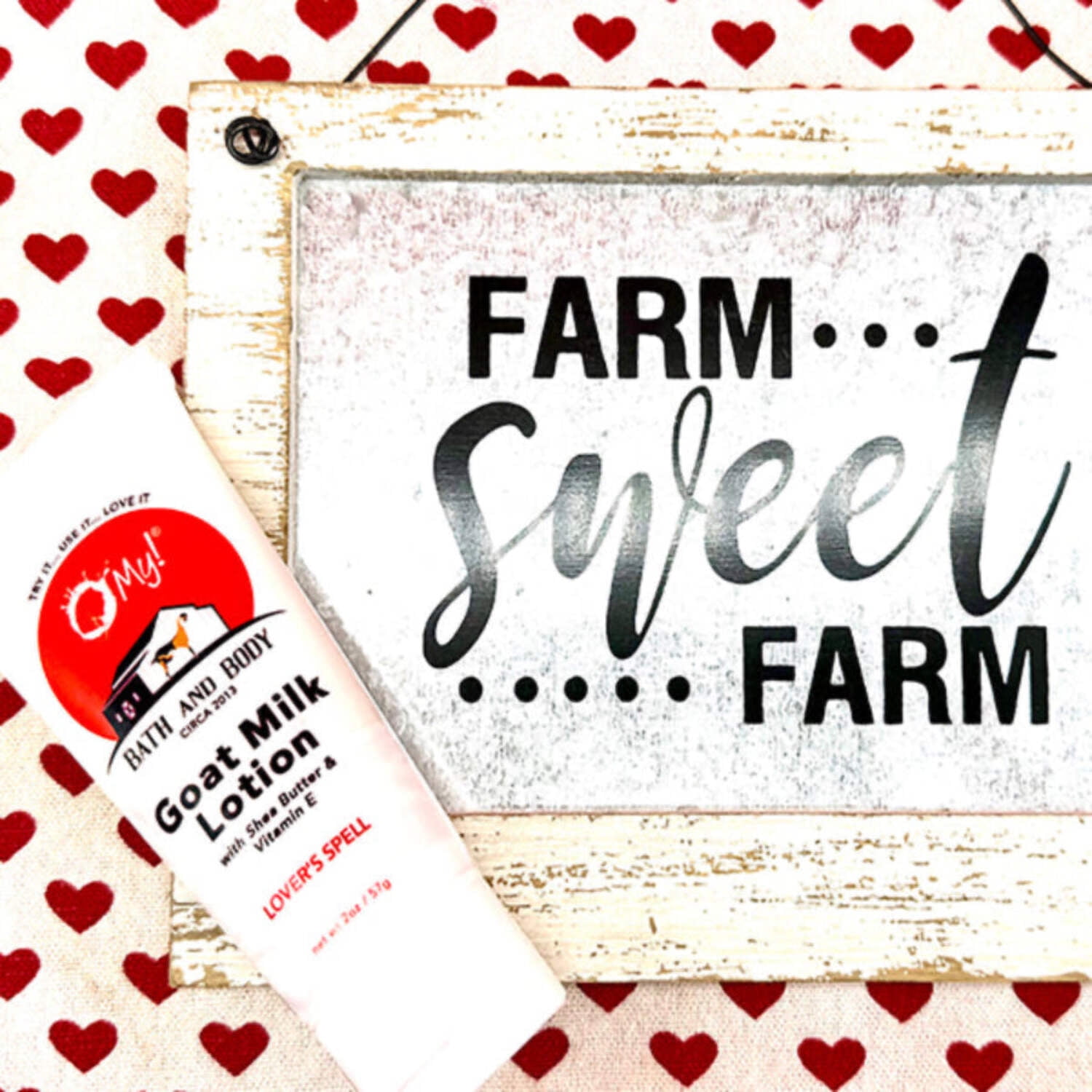 O My! Goat Milk 2oz Traveler Size Lotion | Made with Raw Goat Milk | Shea Butter and Vit E | Free of Parabens More | Handcrafted in USA