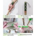 thumbnail image 6 of Thai Vintage Retro Grass Broom Stick  Straw For Wedding Jumping Witch House Long With Solid Wood Handle - Primitive Sweeping Dirt Dust Garbage, 6 of 8