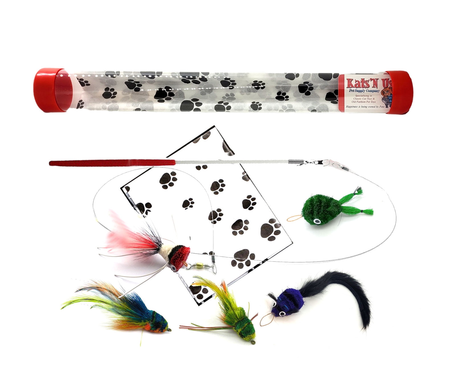 Kat Fly® Lure Cat Toy Wand Kit