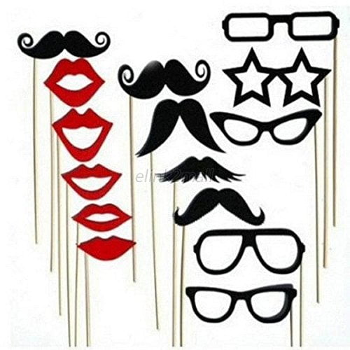 HOT SALE DIY Photo Booth Props Mustache For Wedding Birthday Christmas Party 