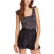 thumbnail image 1 of Free People Stay With You blusa con volantes para mujer, negro, XS, 1 of 1