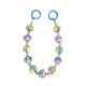 thumbnail image 1 of Llavero con cuentas jinwen adorno para bolso azul, 1 of 8