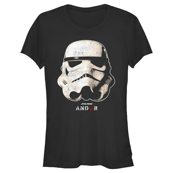 Junior's Star Wars: Andor Stormtrooper Helmet  Graphic Tee Black X Large