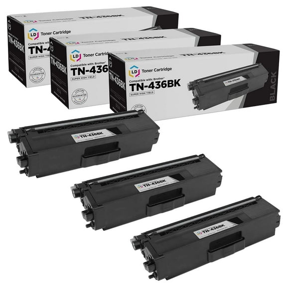 LD 3PK Compatible Replacement Black Toner for Brother TN436 TN436BK HL-L8360CDW MFC-L8900CDW