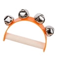 thumbnail image 2 of Campana de mano de madera, campana de mano, pandereta para fiestas de Navidad, boda, KTV, regalos para principiantes , NARANJA CUTICAT Pulsera campanilla, 2 of 8