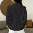 thumbnail image 4 of JULMCOMO Knit Cardigan Sweaters for Women Lapel Collar Button Down Loose Trendy Jacket Long Sleeve Casual Outfits Black L, 4 of 5