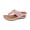 Pink, variant on Clearence Women’s Foot Massage Slope Sandals Beach Slides with Hollow Nodes Design Thick Traction Sole Arch Support Comfortable Walking Shoes